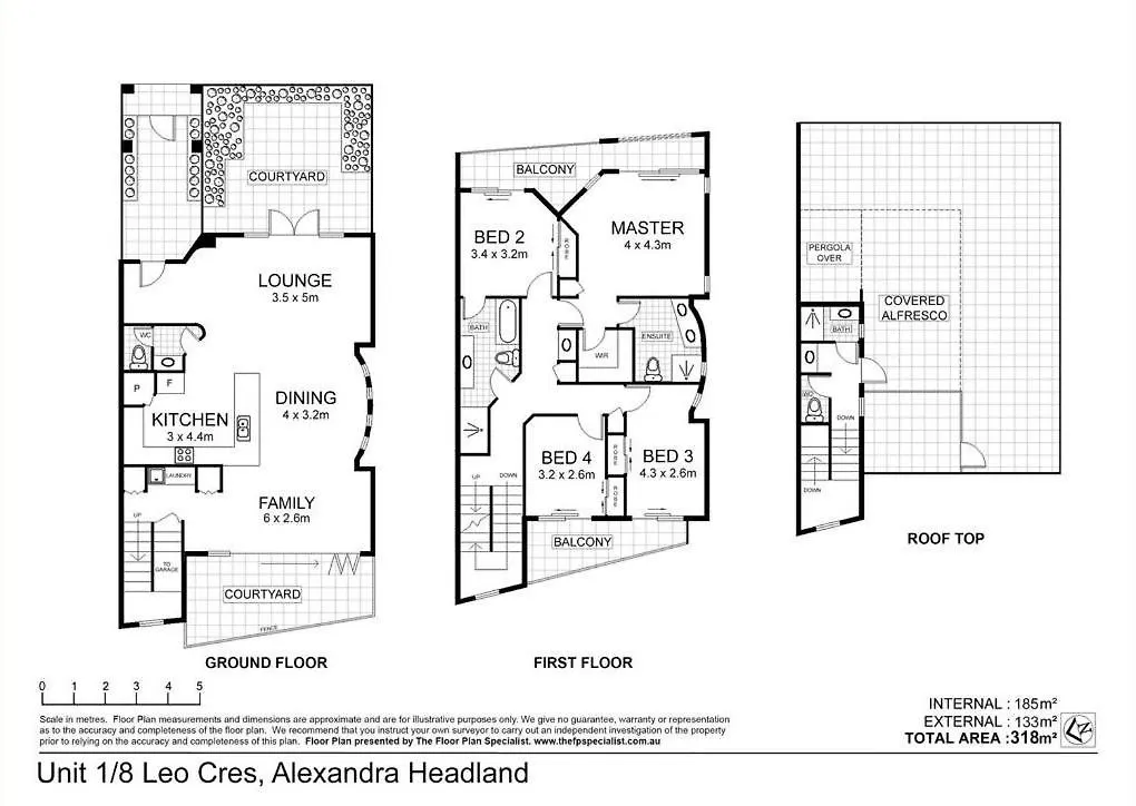 Beach House 4 Brm, 3 Mins Walk To Beach Apartment Alexandra Headland 0*,